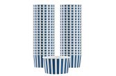 8 oz Round Blue & White Stripe Paper To Go Cup