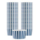 8 oz Round Blue & White Stripe Paper To Go Cup