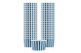12 oz Round Blue & White Stripe Paper Cup