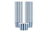 4 oz Round Blue & White Stripe Paper To Go Cup