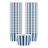 4 oz Round Blue & White Stripe Paper To Go Cup