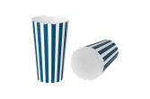20 oz Blue & White Stripe Paper To Go Fry Cup