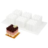 Silicone Bubble Cube Baking Mold - 6-Compartment