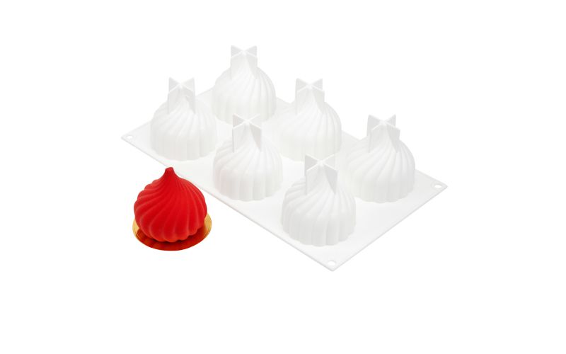 Silicone Spiral Baking Mold - 6-Compartment