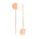 Copper-Plated Stainless Steel Julep Spoon Straw - 5in