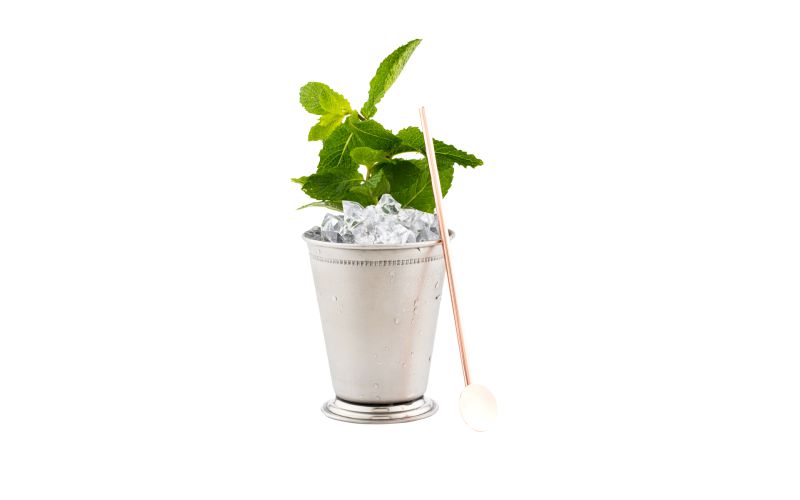 Copper-Plated Stainless Steel Julep Spoon Straw - 7.5in