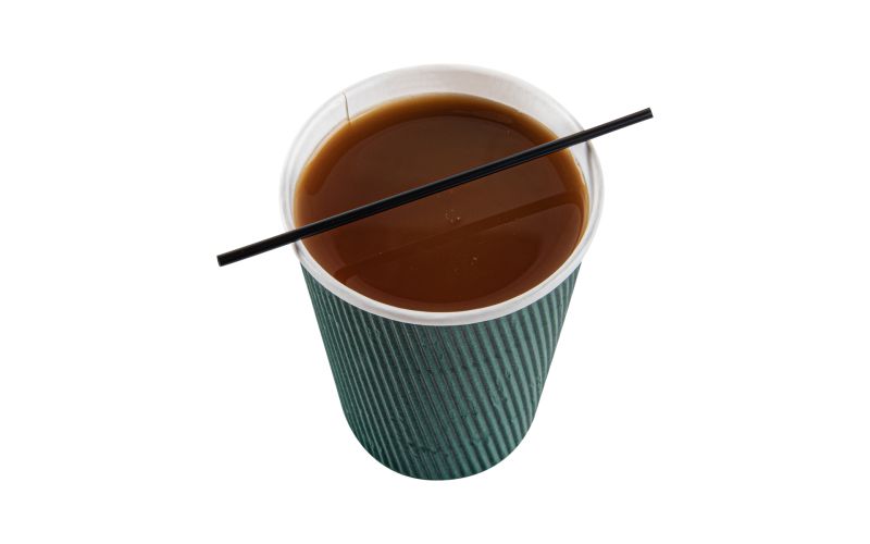 Restpresso Black Plastic Coffee Stirrer - 5in