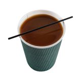 Restpresso Black Plastic Coffee Stirrer - 5in