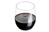 12 oz Clear Plastic Stemless Wine Glass