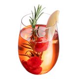16 oz Clear Plastic Stemless Wine Glass