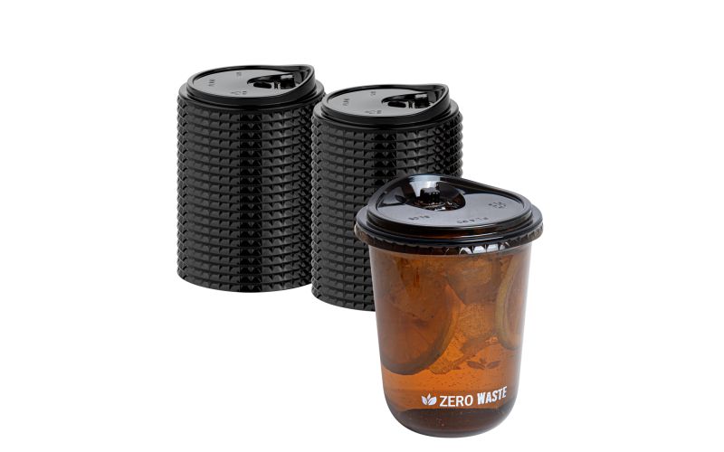 Round Black PLA Plastic Straw- 3.5in x 3.5in x.75in