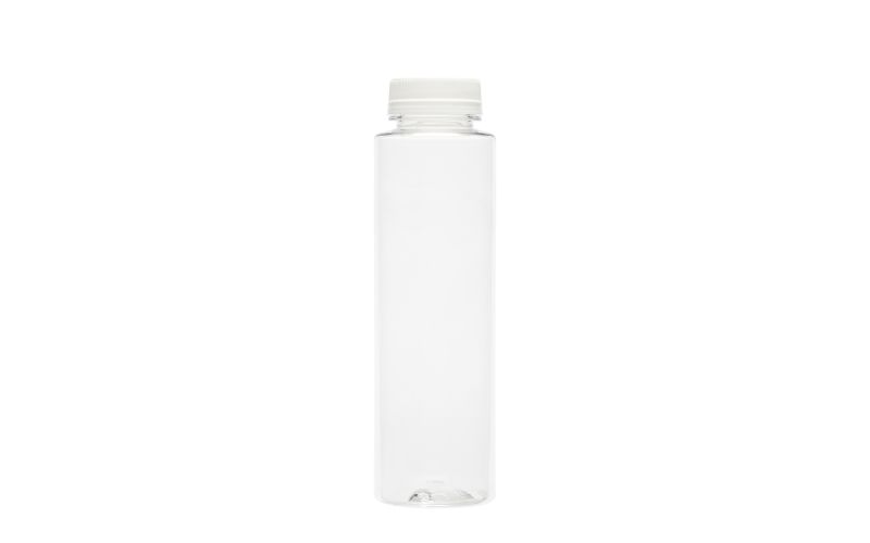 12 oz Round Clear Plastic Juice Bottle