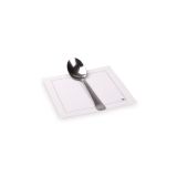 Square Ecru Cotton Cocktail Napkin, Organic - 4.5in x 4.5in