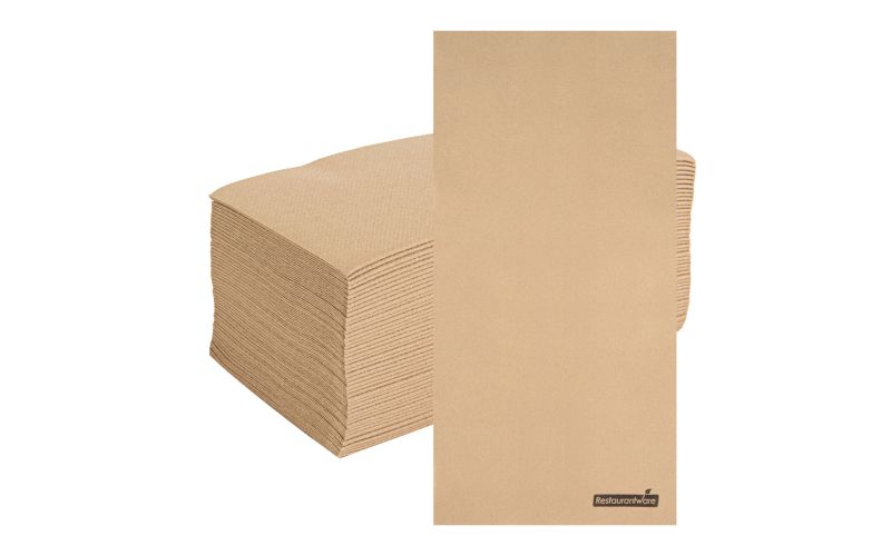 Rectangle Kraft Paper Linen-Feel Guest Towel - Air Laid