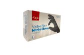 Large Powder Free Nitrile Black Gloves