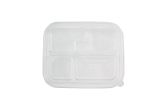 Plastic 5-Compartment Bento Box Lid