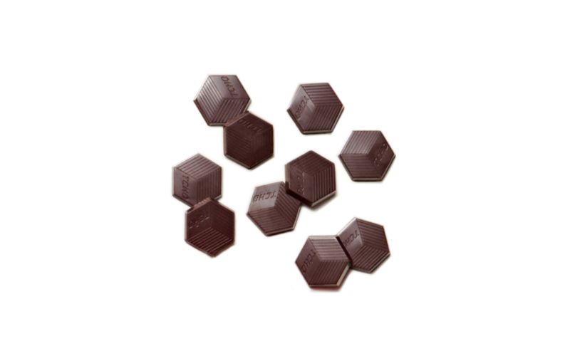 81% Dark Chocolate Couverture Hexagons