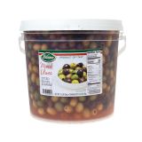 Pitted Black and Green Italian Mixed Olives