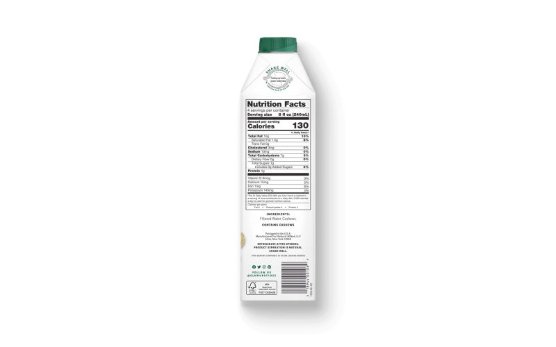Unsweetened Cashew Milk