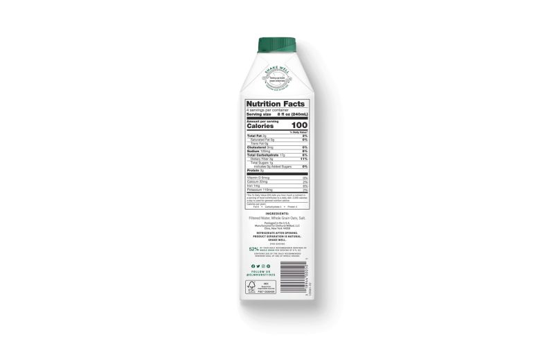 Unsweetened Oat Milk