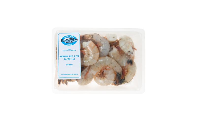 Wild Caught Shell On Atlantic White Shrimp 16 - 20