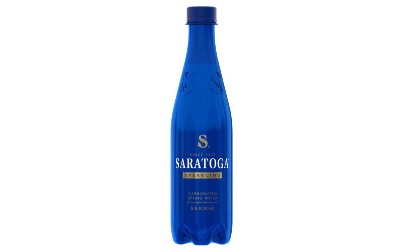 Sparkling Spring Water in Blue Plastic