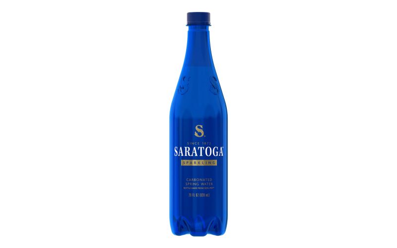 Sparkling Spring Water in Blue Plastic