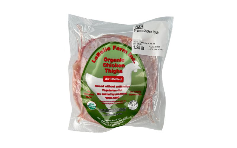 Organic Air Chilled Bone In Chicken Thighs