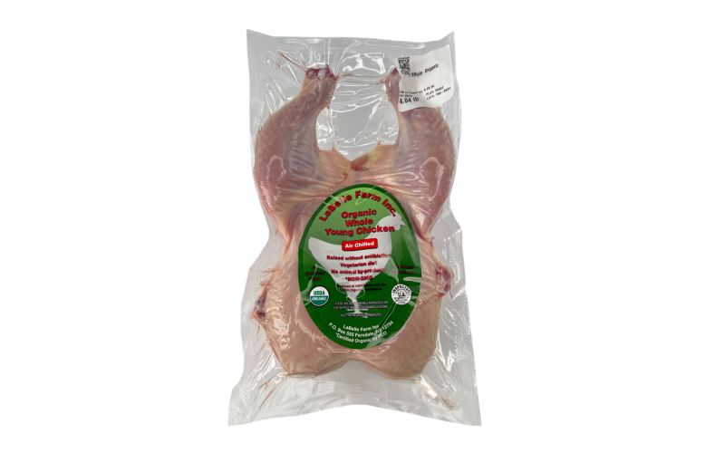 Organic Air Chilled Whole Chickens Retail Ready