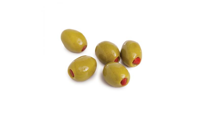 Divina Green Olives Stuffed with Red Pepper